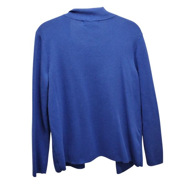 💙❄️Designer Originals Twinset ✨ Petite M Royal Blue Layered Look Sweater💙 - Picture 2 of 10